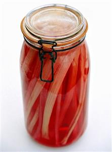 Bottled rhubarb