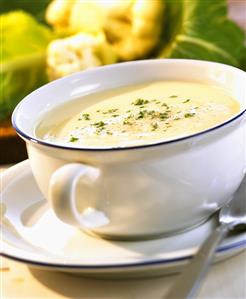 Creamed cauliflower soup