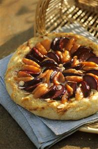 Apricot and plum cake