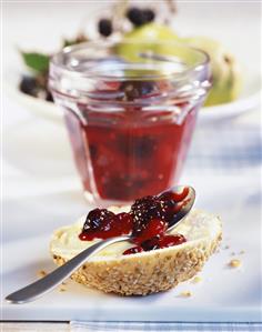 Blackberry and pear jam
