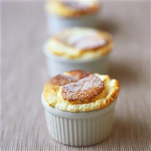 Cherry soufflés