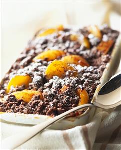 Chocolate apricot crumble