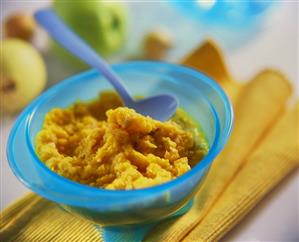 Carrot and apple puree