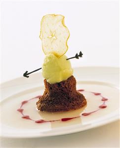 'William Tell' (Chocolate pudding with apple sorbet)