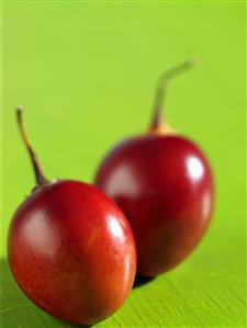 Two tamarillos (tree tomatoes)