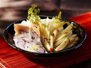 Herring salad with apple