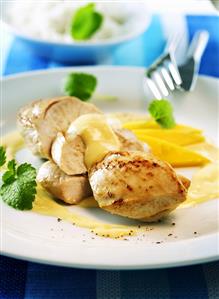 Chicken breast with mango