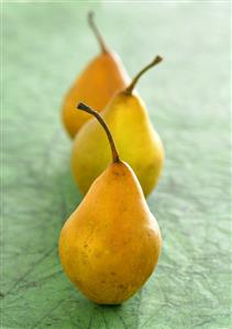 Three pears in a row