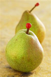 Two green pears