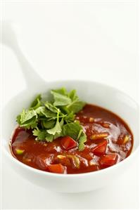 Tomato soup with vegetables (Asia)