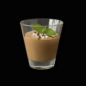 Chocolate cream in a glass