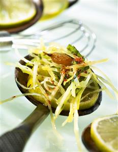 Cabbage salad with lime dressing