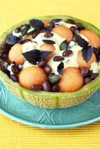 Bean and melon salad