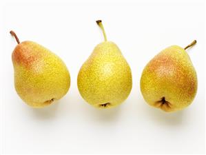 Three Forelle pears