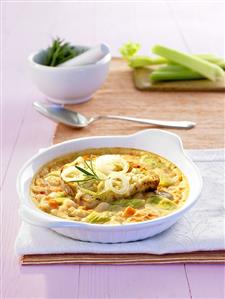 Zuppa di fagioli alla fiorentina (Bean soup, Italy)