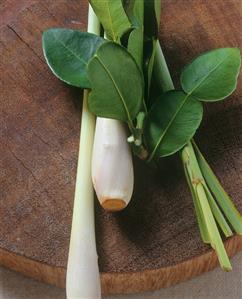 Lemon grass and lime leaves