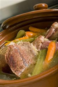 Pot-au-feu (Beef and vegetable stew, France)