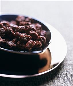 Dried dates in a dish