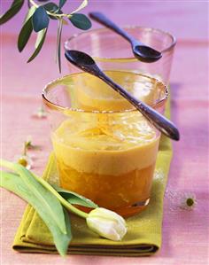 Zabaione with oranges