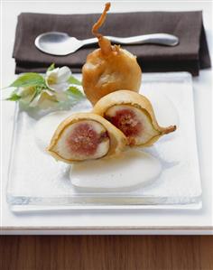 Baked figs with Prosecco zabaglione