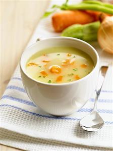 Cream of vegetable soup with carrots