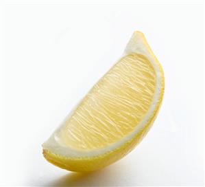 A wedge of lemon