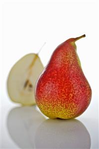 One whole pear and half a pear