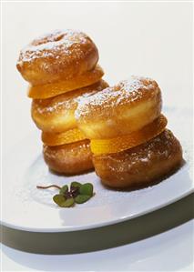 Orange doughnuts