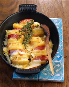 Potato and apple gratin