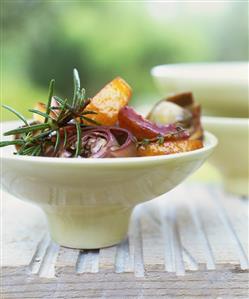 Artichoke and orange salad with rosemary