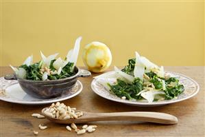 Chard with lemon and pine nuts