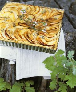 Apple tart with thyme