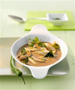 Chicken and coconut soup