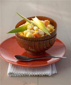 Fruit salad with coconut