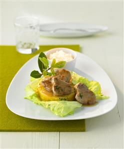 Pork fillet with pineapple