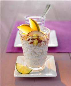 Sweet sticky rice with fruit (Thailand)