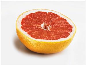 Half a pink grapefruit