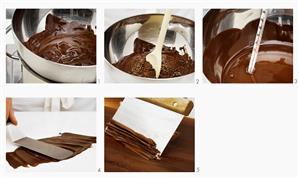 Tempering chocolate and making chocolate shavings