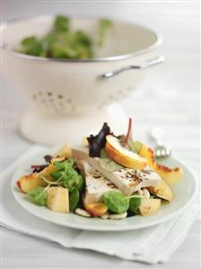 Tofu salad with fresh fruit