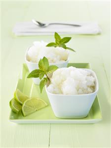 Lime granita