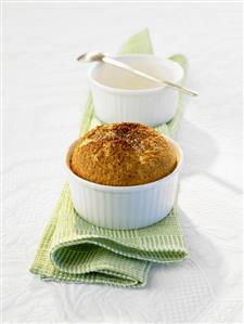 White chocolate soufflé