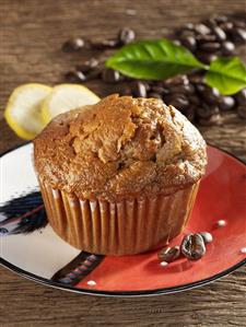 Banana and coffee muffin