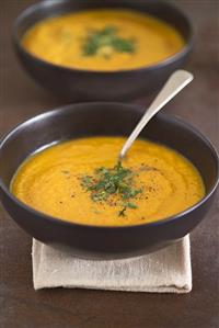 Carrot and orange soup