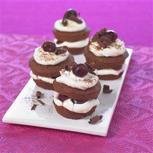 Individual Black Forest gateaux