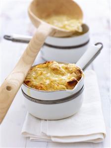 Onion soup with cheese croute