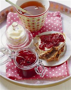 Home-made plum jam