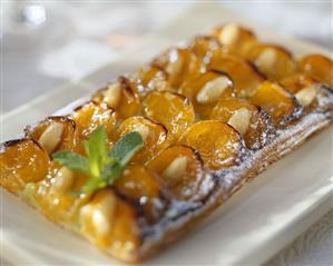 Yellow plum tart