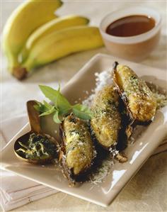 Baked bananas with coconut