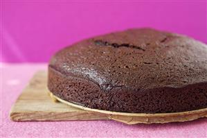 A chocolate cake