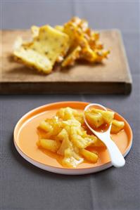 Pineapple and ginger compote